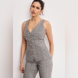 Good American - PLAID VEST